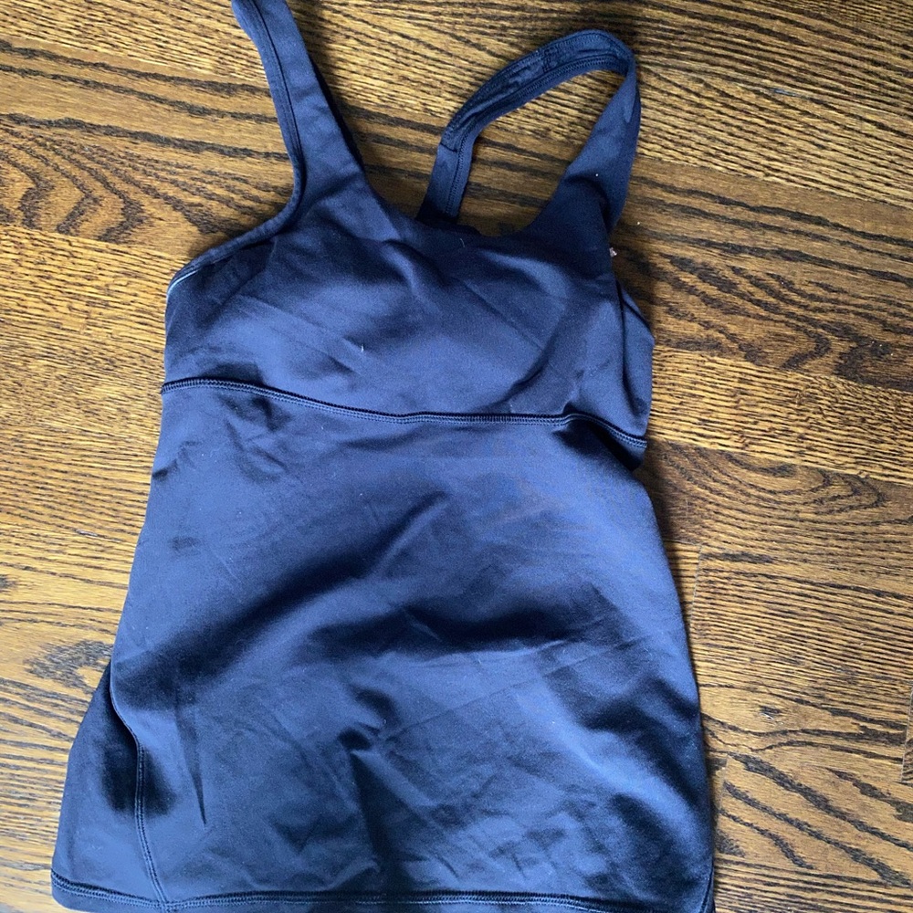 Lululemon black nylon tank top